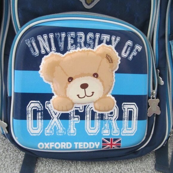 University of Oxford Teddy Blue Backpack / Bag - 17" x 17" - Used - Picture 2 of 16